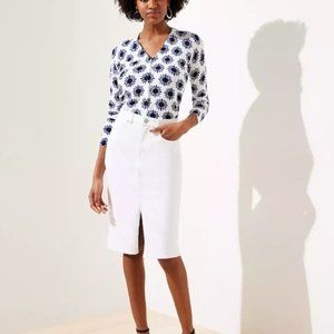 Loft Denim Pencil Skirt
